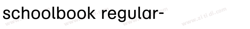 schoolbook regular字体转换